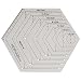 HONEYSEW Quilts Quilter's Ruler Hexagon Quilting Ruler Equilateral Traiangle Diamound (15.5 Cut-Hexagon)