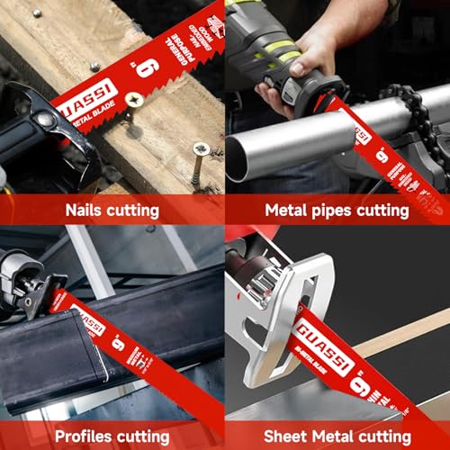Guassi 12-Pack Multi-Material Saw Blades