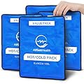4 Pack XXL Reusable Hot and Cold Gel Ice Packs for Injuries | Cold Compress, Ice Pack, Gel Ice Packs, Cold Pack, ice Pack, Cold Packs for Injuries | 11x14.5 in