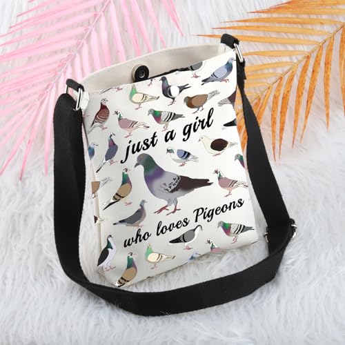 MBMSO Pigeon Crossbody Bag Pigeon Lovers Gift Pigeons Bird Crossbody Purse Birding Gift for Pigeons Owner Pigeons Pattern Bag4