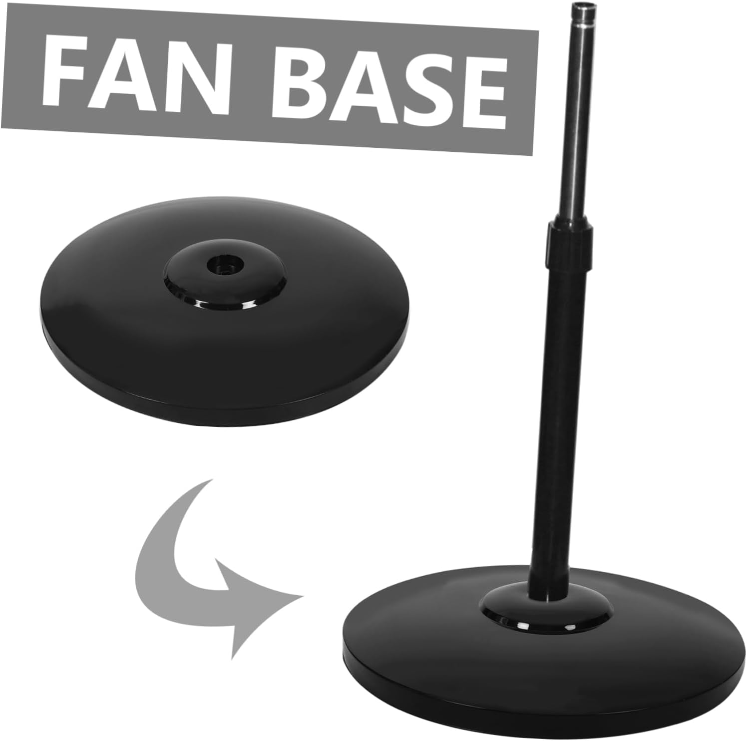 PRETYZOOM 15.3 Inch Pedestal Fan Base Replacement Standing Fan Base Floor Standing Accessory