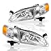 Headlight Assembly for 1998 1999 2000 Toyota Corolla Headlamps Replacement Chrome Housing with Signal Lights