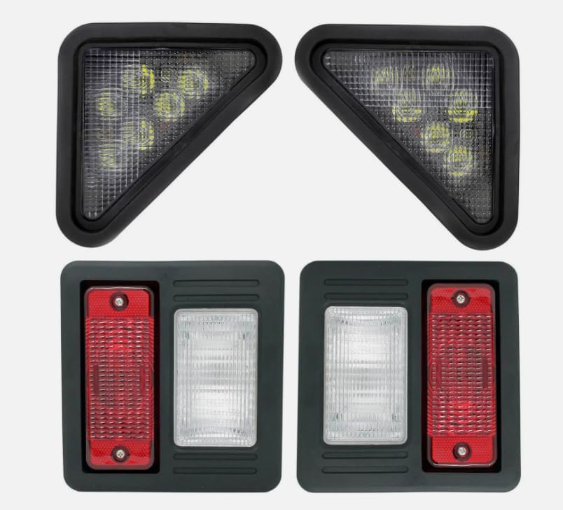 Front LED & Standard Rear Light Kit Compatible With 753 S175 S185 T250，Replacement for Bobcat OEM