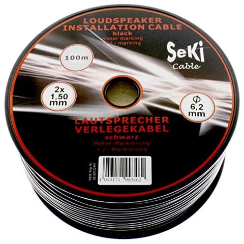 100m Lautsprecherkabel Rund 2x 1,5mm² Profi PA Installations- Audio- Rundkabel Cover
