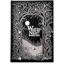 Conquest Journals Waiting for the Night Readers Journal, Gothic Inspired, Journaling for Reading, 150 Pages, 6 x 8.5, Lay-Flat Binding, 2 Ribbon Bookmarks & 1 Bookish Sticker Sheet, Gothcore Merch