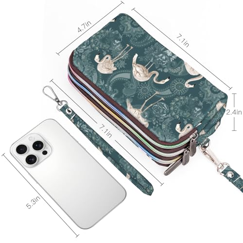 BIAOTIE Wristlet Wallets for Women - Women Printed Nylon Waterproof Handbag Clutch Purse (SKU-HA-04) - Thumbnail 4