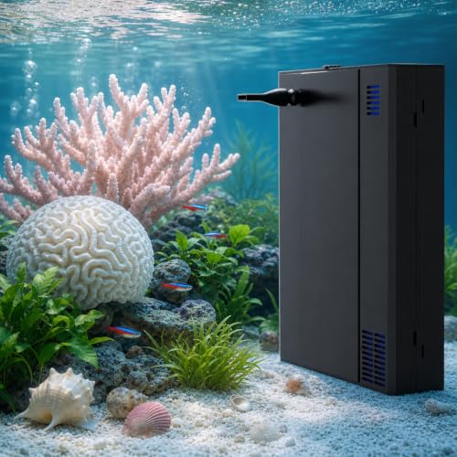 Image of coospider-repta Aquarium Filter UV Green Clean Machine for 15-40 Gallon Fish Tank Crystal Clear 100GPH