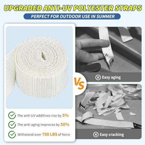 image for Olybeaka Replacement Pool Volleyball Net with Scoring Clamp - Adjustab