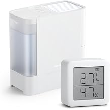 SwitchBot Humidifier, Evaporative Type, Thermometer and Hygrometer, Energy-Saving - SwitchBot, Compatible with Alexa, Powerful Humidification, Sterilization, Countermeasures for Winter Dryness, Easy