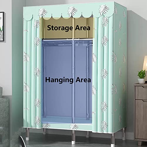 Armario plegable de tela grande para ropa sin espacio en el dormitorio 6