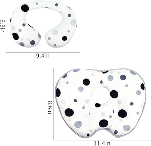 Miniatura 5 de KAKIBLIN Almohada para el cuello del bebé, almohada de cabeza de bebé, almohada de apoyo para bebé, almohada de viaje para bebé, almohada de apoyo