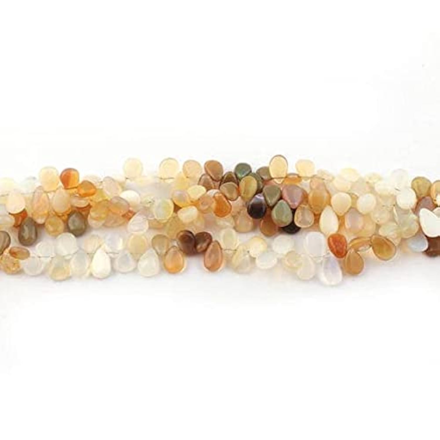 Opale d'Éthiopie naturelle LKBEADS en briolette lisse pour remplacer vos pierres ternes