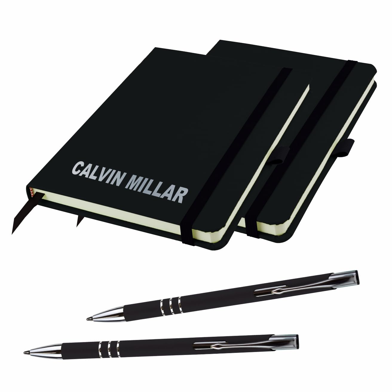That's My Pencil A6 x 2 Notebooks/Note Pad- Personalised/Printed with Name with a matching pens (Black)