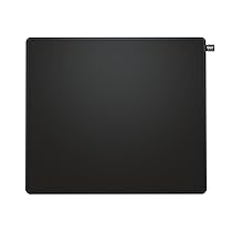 CHERRY XTRFY GP5, Mouse Pad Gaming in Tessuto L (460 x 400 x 4 mm), Superficie Liscia per una Maggiore Precisione, Bordo Cucito, Antiscivolo, Lavabile in Lavatrice, Nero