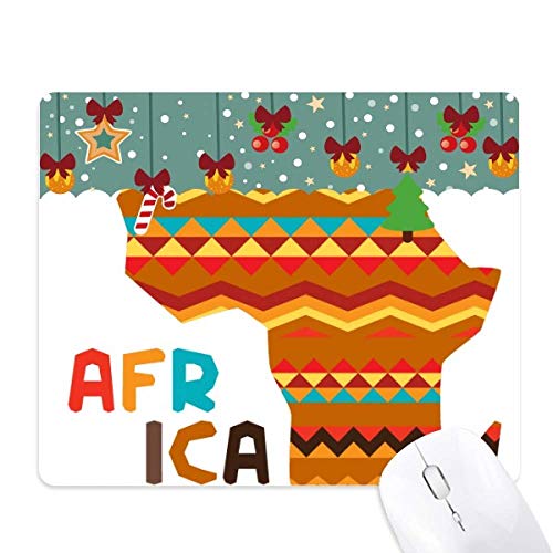 Tapis de souris Africa de Noël en caoutchouc antidérapant pour bureau