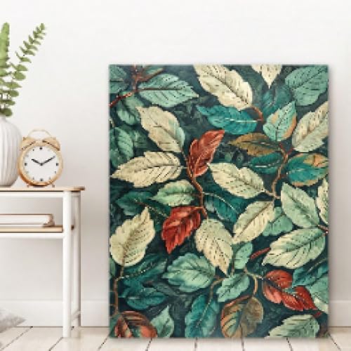 Affiche de conception florale vintage 21x30cm pour décoration murale - 2