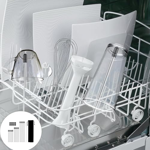 Spülmaschineneinsatz Flaschen, Flaschenhalter Spülmaschine, Edelstahl Geschirrspüler Glashalter für Gängigen Spülmaschine Geschirrkorb (15)