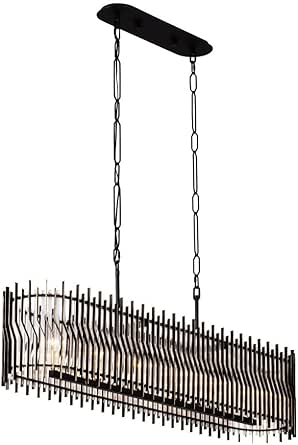 Varaluz Smithsonian Park Row 6-Light 48" Long Kitchen Island Pendant - N/A