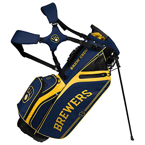 Milwaukee Brewers Caddie Carry Hybrid Golf Bag
