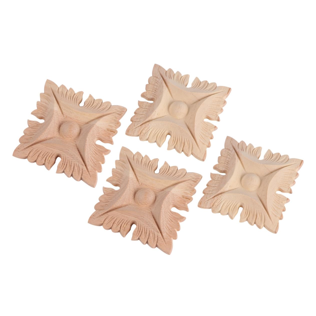 Apliques decorativos de madera tallada PRETYZOOM para marcos y paredes de casas