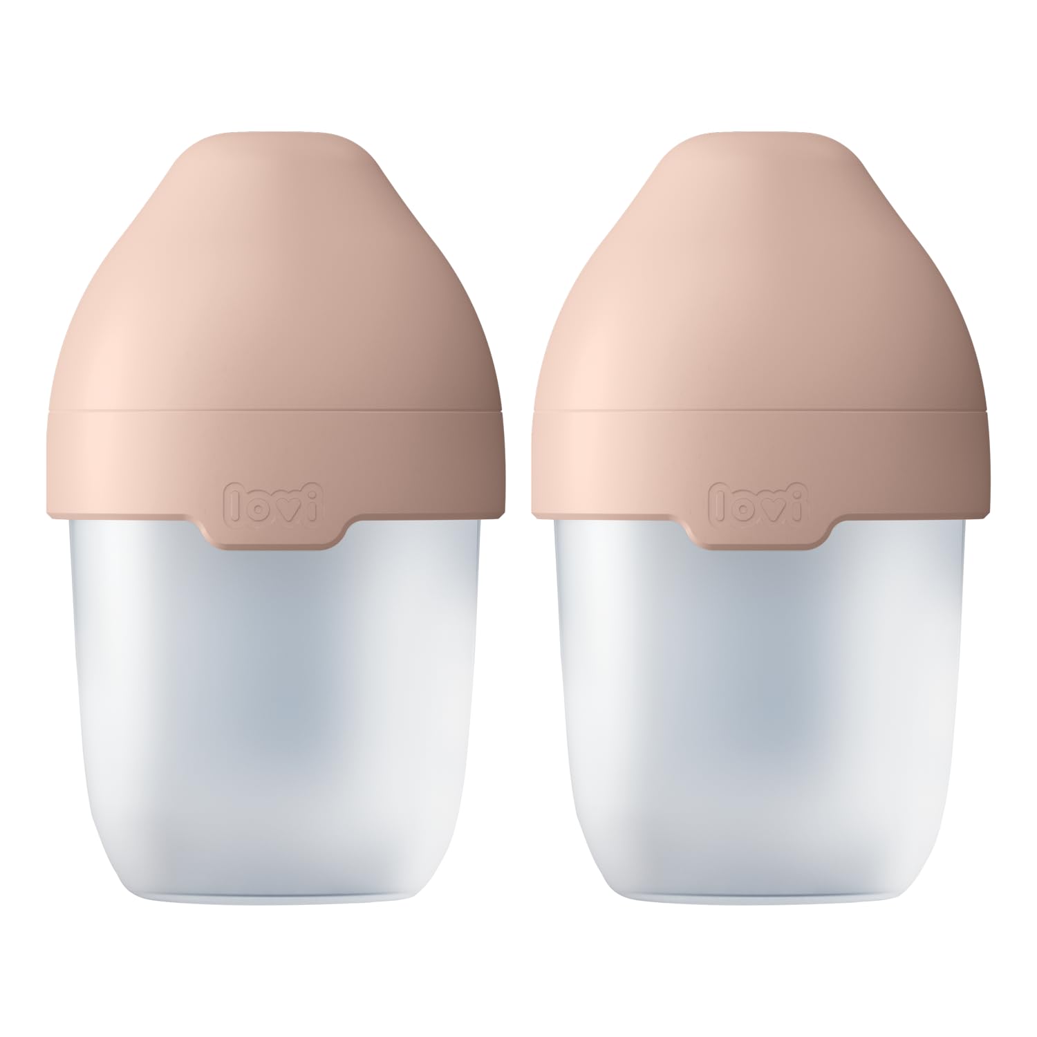 LOVI Biberon Mammafeel con tettarella, adatto per l'allattamento, anti-colica, senza BPA (2 x 150 ml)