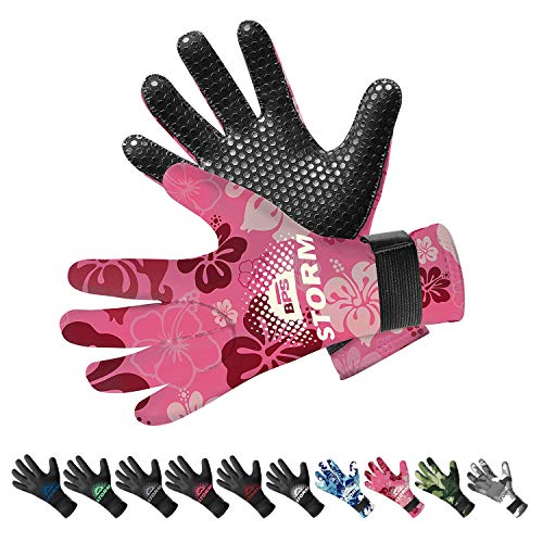 BPS Neoprene 3mm Gloves with Anti-Slip Rubber Printing - Warm and Comfortable Gloves