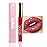 evpct 1Pcs Mauve Red Matte to Glitter Liquid Lipstick Lip Set Kit, Long Lasting Matte Diamond Glitter Lipstick Waterproof, Colorful Sparkly Glossy Metallic Shimmer Sparkle Lip Gloss for Women 02