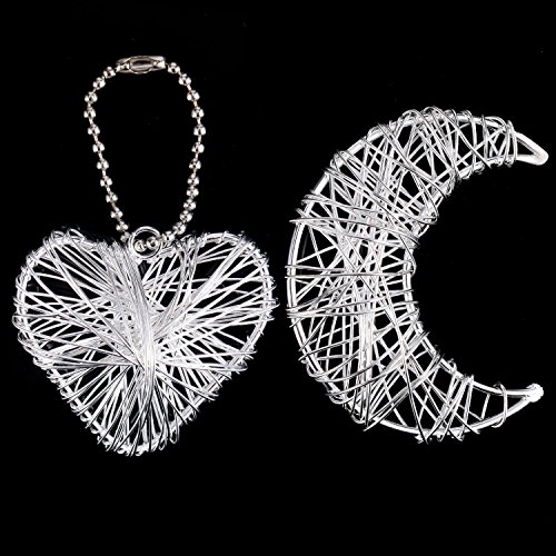 Image of TecUnite Aluminum Craft Wire for Sculpting Armature Bendable Craft Wire for DIY Jewelry Making (2 Roll,Silver,10 M X 1.5 mm)