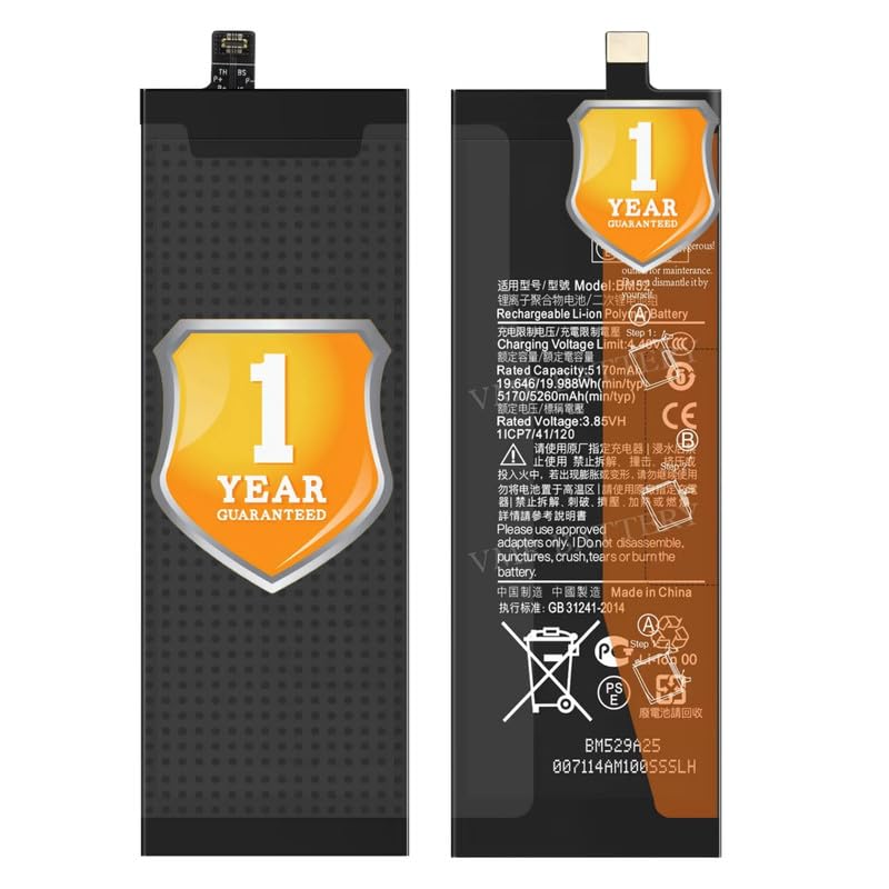 Image of Original BM52 Battery Compatible for Xiaomi Mi Note 10 Lite (M1910F4G, M2002F4LG)- (5260mAh) - 1 Year Warranty K7