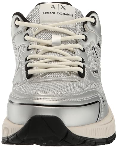 Armani Exchange Men's Metallic Chunky Logo Sneaker2
