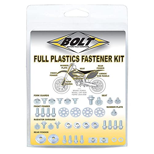 Kit vis plastiques bolt inox Suzuki RM-Z en acier inoxydable premium