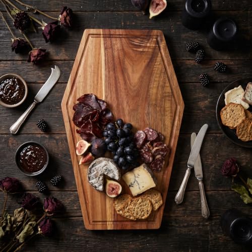 Halloween Charcuterie Board, Halloween Cutting Board, Coffin Shaped 2-Sided - image 3