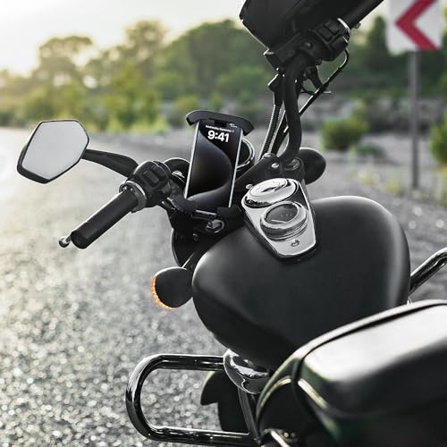 VOLPAM Suporte de telefone de bicicleta, suporte de telefone de motocicleta com trava segura, acessó