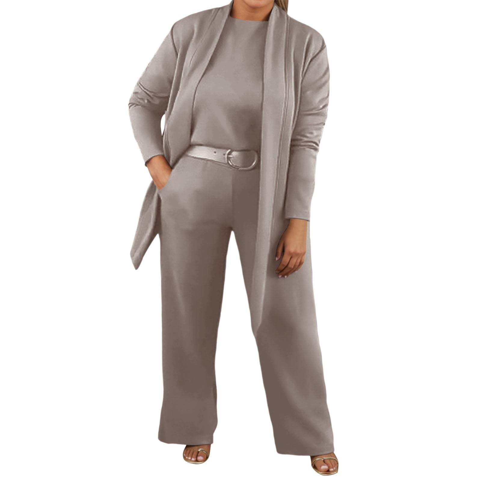Set di 2 pezzi da donna abbigliamento sportivo yoga set pastello reggiseno e leggings estensibili per palestra fitness allenamento A133, marrone, XXXXL