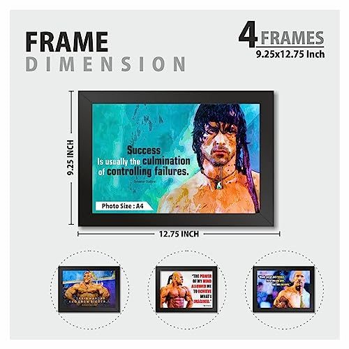 Image of PAPER PLANE DESIGN Quotes Wall Framed Posters (2 Sizes, set of 8 frames) (MENTOR) (A)