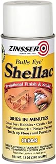 6 Pack of 12 oz Zinsser 408 Clear Zinsser, Bulls Eye 3LB Shellac