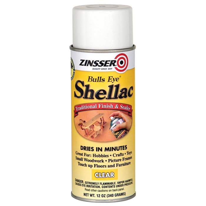 Zinsser 408 Bulls Eye Clear Shellac Finish Spray (12-Pack)