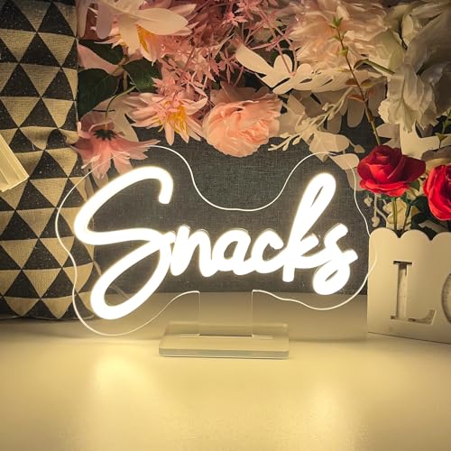 Image of Snacks Table Number Neon Sign Desk Lamp Night Light Wedding Letter LED Neon Sign Wedding Table Decorations Neon Light Shop Bedroom Home Room Decor Christmas Party Warm White USB 25x15CM