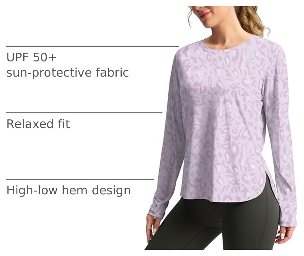 Image of G Gradual Women's Sun Shirts UPF 50+ Long Sleeve Workout Hiking Tops
