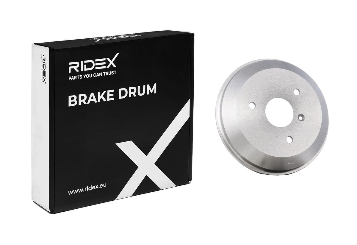 RIDEX 123B0047 2x Tamburo freno Posteriore senza mozzo portaruota Compatibilità con SMART FORTWO Coupé 451