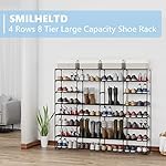 Metal Shoe Rack Large Capacity 4 Rows 8 Tier 56-64 Pairs Shoes Boots Storage Organizer - Image 4