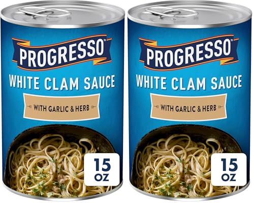 Progresso White Clam Sauce With Garlic & Herb, 15 oz. (Pack of 2)