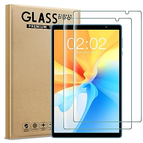 AOKUMA Protector de Pantalla para Teclast P26T/P25T, [2 Unidades] Cristal Templado para Teclast P26T/P25T Fácil Instalación, Vidrio templado 9H,Sin Burbujas, Alta Definicion,Anti-Arañazos