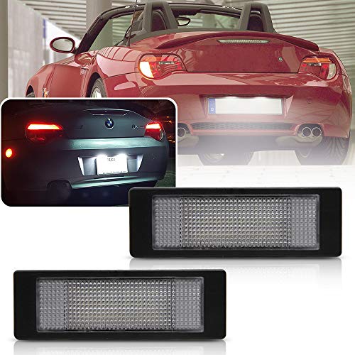 NSLUMO - Lámpara LED para matrícula de coche, 2 unidades, para B/MW E81, E87, E63, E64, E89, Z4, F20, F21