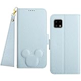 Mo-Somnus Sharp AQUOS sense4 ケース 手帳型 AQUOS sense5G docomo 手帳型 楽天モバイル case Aquos sense4 lite A003SH ワイモバイル 手帳型ケース aquos sense4 basic 携帯カバー SH-RM15 SH-41A SHG03 携帯ケース スマホケース シャープ アクオス センス4 ライト ケース - 青い