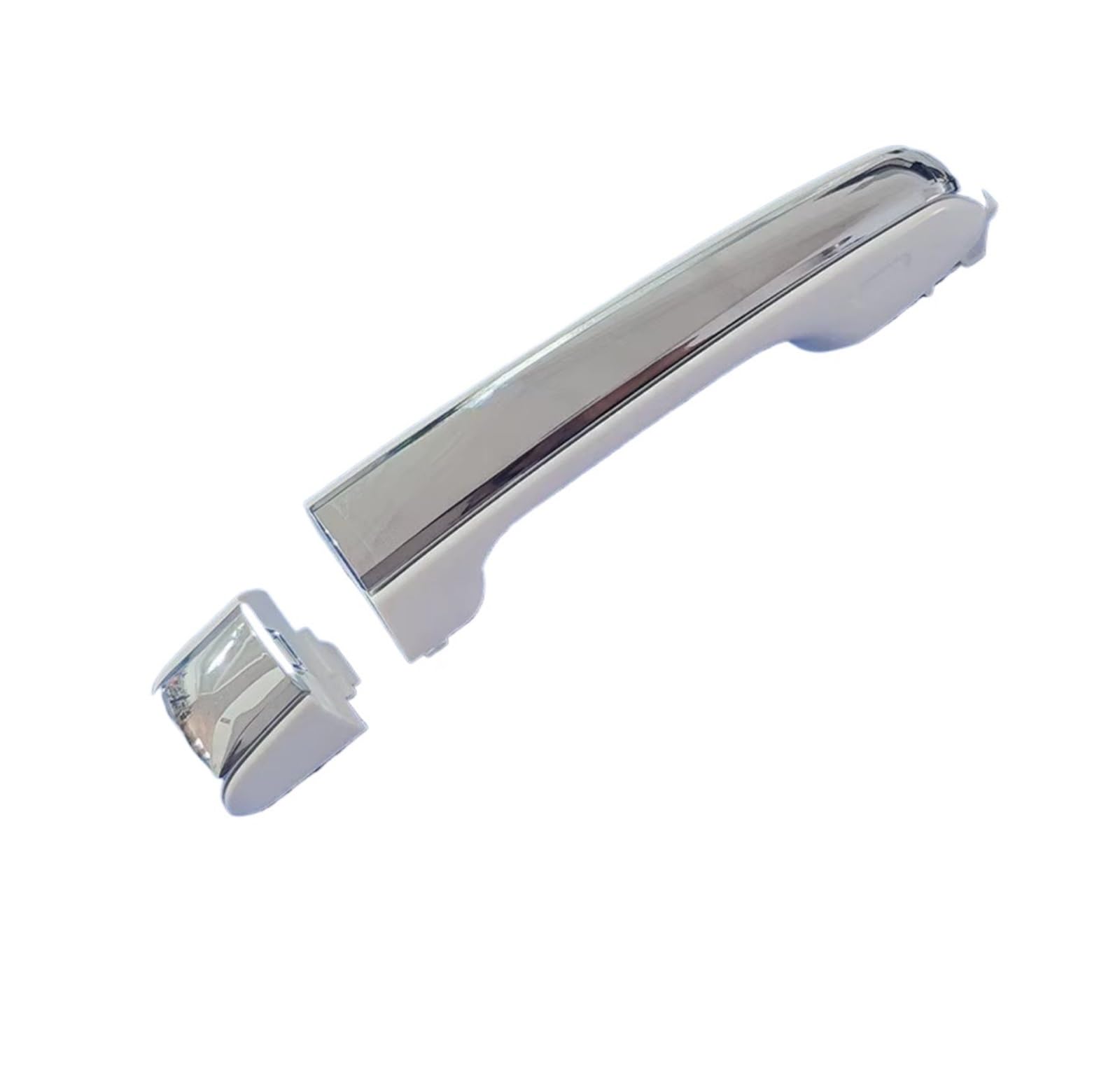 Iukmr Rear Right For Lexus Gx460 2010-2016 Left And Right Front And Rear Pearl White And Chrome Smooth Exterior Door Handle Car Outer Door Handle(Rear Right)