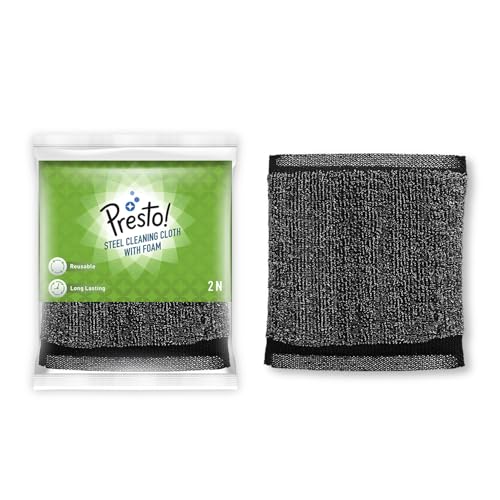 Presto! Steel Knitted Cleaning Cloth with Foam | Pack of 6 Presto! Steel Knitted Cleaning Cloth with Foam | Pack of 6