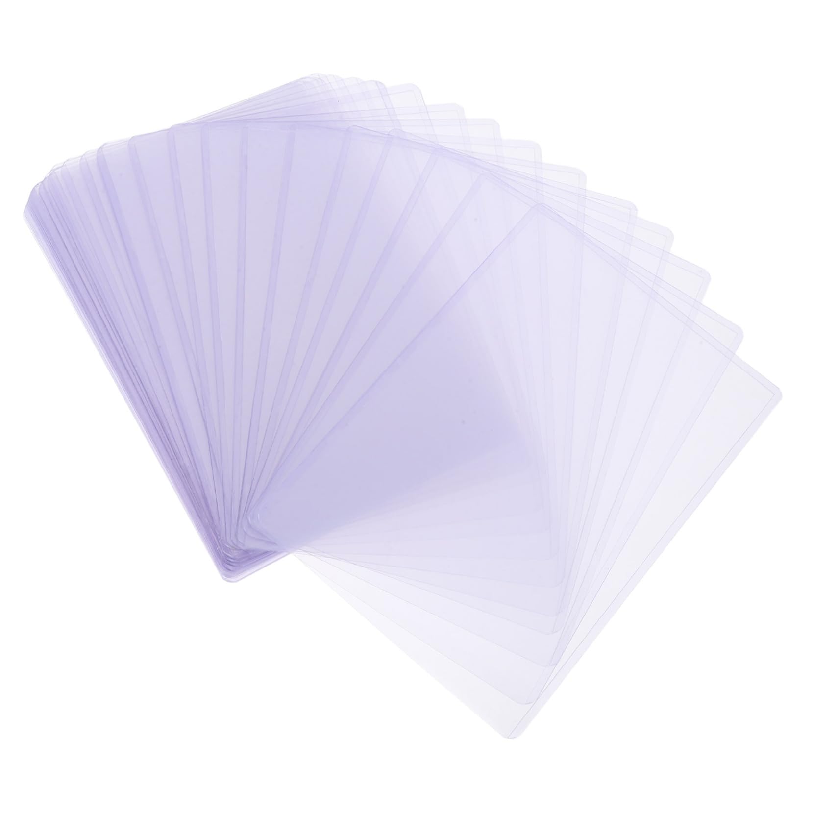 Kartenhüllen 30 Stück Transparente Hartplastik für Fotos und Karten