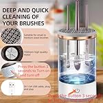 Electric Makeup Brush Cleaner Machine,Automatic Makeup Brush Cleaner,Portable Compact Design for Travel Home Use - Image 4