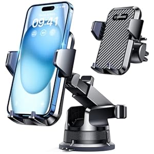 VANMASS [2025 Upgrade Phone Holders for Your Car [Super Suction Cup] Cell Phone Mount Car Dashboard Window Vent Desk Fit for iPhone 16 Pro Max 15 14 Universal Handsfree Automobile Vehicle Cradle